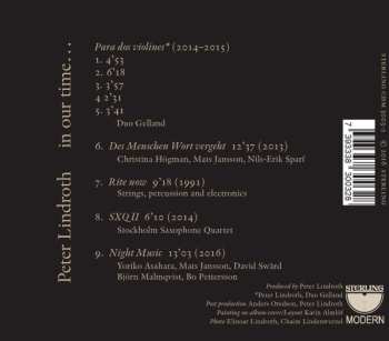 CD Peter Lindroth: In Our Time