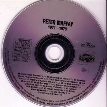 CD Peter Maffay: 1971 - 1979