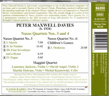 5CD Peter Maxwell Davies: The Naxos Quartets