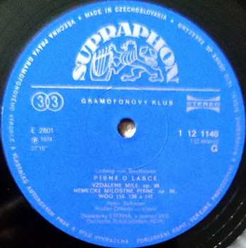 LP Peter Schreier: Zpívá Beethovenovy Milostné Písně