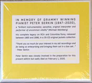 35CD/Coffret Peter Serkin: The Complete RCA Album Collection