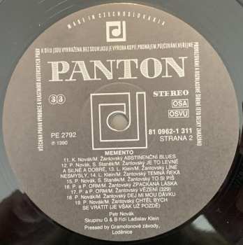 LP Petr Novák: Memento