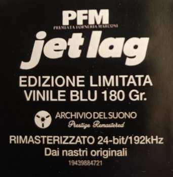 LP Premiata Forneria Marconi: Jet Lag CLR | LTD