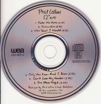 EP Phil Collins: 12'ers (RSD Black Friday 2025)