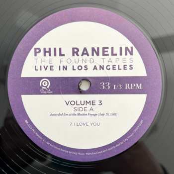 4LP/Coffret Phil Ranelin: The Found Tapes Live In Los Angeles