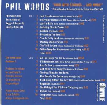 2CD Phil Woods: Bird With Strings ... And More!