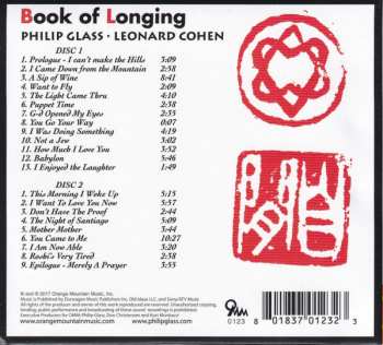 2CD Philip Glass: Book Of Longing DIGI