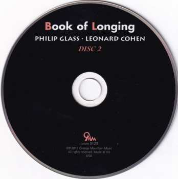 2CD Philip Glass: Book Of Longing DIGI