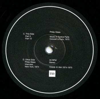 2LP Philip Glass: Music In Twelve Parts: Concert A Paris 1975 LTD