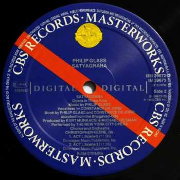 3LP/Coffret Philip Glass: Satyagraha