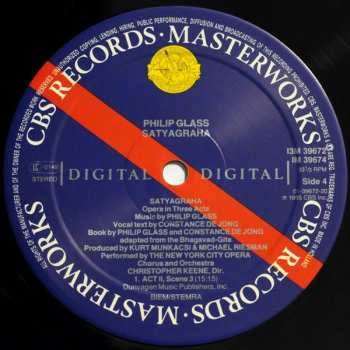 3LP/Coffret Philip Glass: Satyagraha