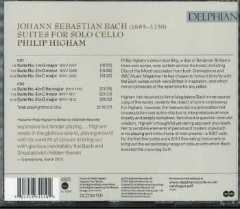 2CD Johann Sebastian Bach: Bach Suites For Solo Cello