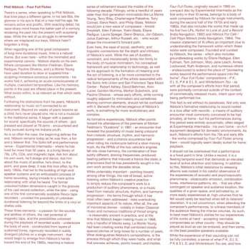 2LP/Coffret Phill Niblock: Four Full Flutes LTD