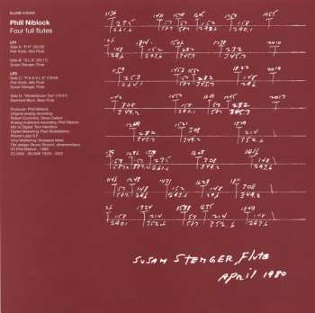 2LP/Coffret Phill Niblock: Four Full Flutes LTD