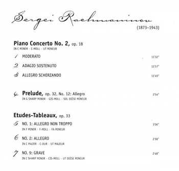 CD Vladimir Ashkenazy: Piano Concerto No. 2 • Etudes-Tableaux Op. 33 • Prelude In G Sharp Minor • Variations On A Theme Of Corelli