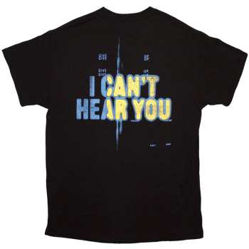 Marchandises Pierce The Veil: Pierce The Veil Unisex T-shirt: I Can't Hear You (black) (back Print) (small) S