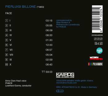 CD Pierluigi Billone: Face