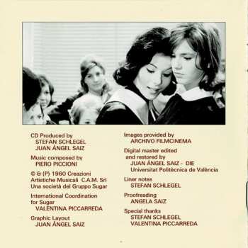 CD Piero Piccioni: I Dolci Inganni (Les Adolescentes) LTD
