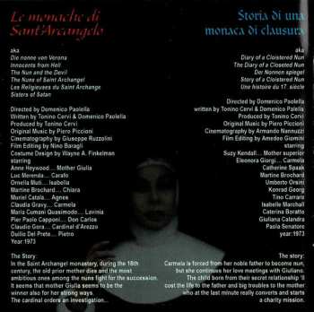 CD Piero Piccioni: Le Monache Di Sant'Arcangelo / Storia Di Una Monaca Di Clausura (Original Motion Picture Soundtracks) LTD
