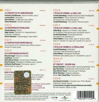 10CD/Coffret Pierre Boulez: Le Domaine Musical - 1956...1967 LTD