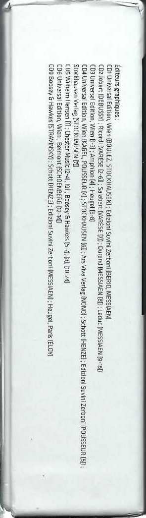 10CD/Coffret Pierre Boulez: Le Domaine Musical - 1956...1967 LTD