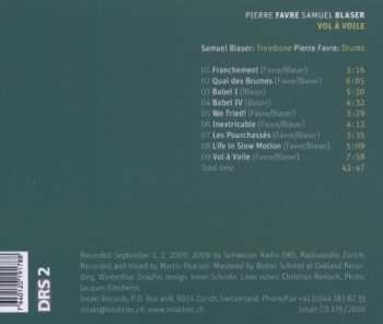 CD Pierre Favre: Vol À Voile