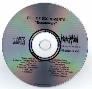 CD Pile Of Excrements: Escatology