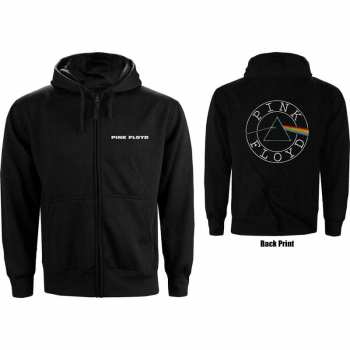 Marchandises Pink Floyd: Dámská Mikina Na Zip Circle Logo Pink Floyd  XS