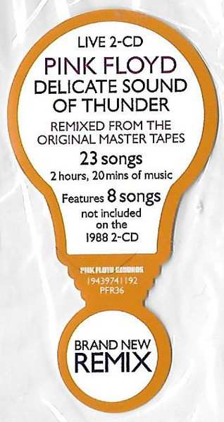 2CD Pink Floyd: Delicate Sound Of Thunder DIGI