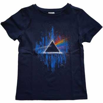 Merch Pink Floyd: T-shirt pour enfants Dark Side Of The Moon Blue Splatter 