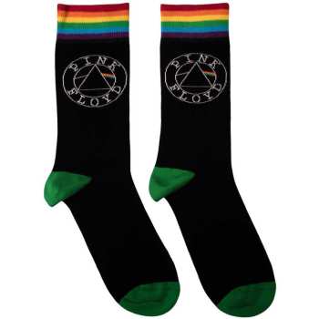 Marchandises Pink Floyd: Pink Floyd Unisex Ankle Socks: Circle Logo (black) (uk Size 4 - 7) 36 - 42