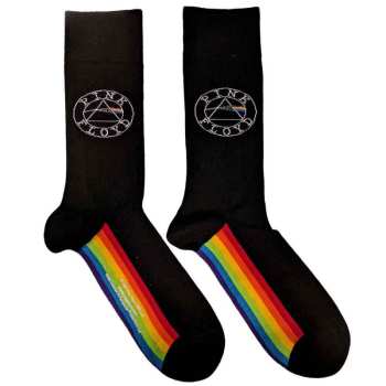 Marchandises Pink Floyd: Pink Floyd Unisex Ankle Socks: Spectrum Sole (black) (uk Size 4 - 7) 36 - 42