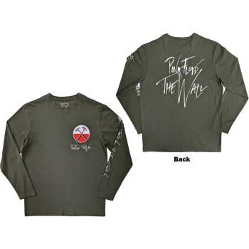Marchandises Pink Floyd: Pink Floyd Unisex Long Sleeve T-shirt: The Wall Hammers Logo (back & Sleeve Print) (small) S