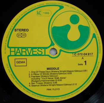 LP Pink Floyd: Meddle