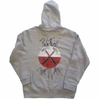 Marchandises Pink Floyd: Mikina Se Zipem The Wall Faded Hammers Logo Pink Floyd S