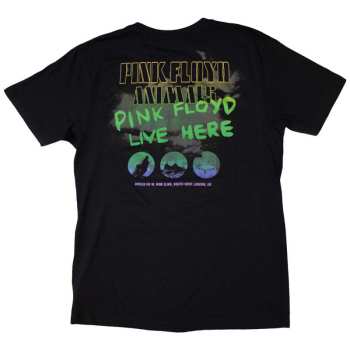 Marchandises Pink Floyd: Pink Floyd Unisex T-shirt: Animals Rainbow Photo (back Print) (small) S