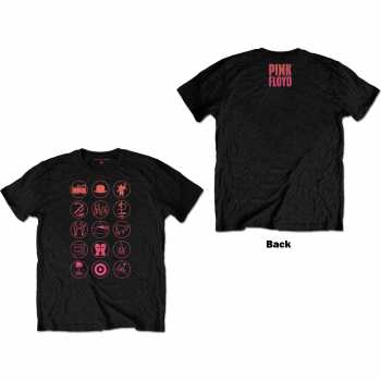 Marchandises Pink Floyd: Pink Floyd Unisex T-shirt: Symbols (back Print) (small) S