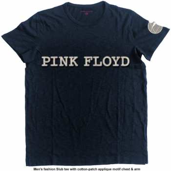 Merch Pink Floyd: Brodé T-shirt Logo Pink Floyd & Prism 