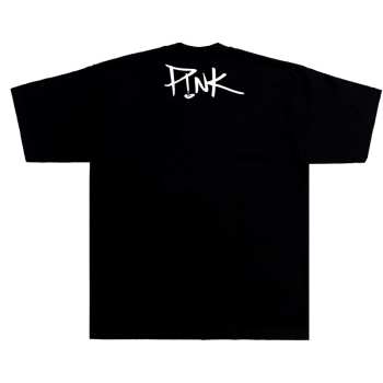 Marchandises Pink: Pink Unisex T-shirt: Wink (back Print) (small) S