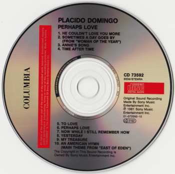 CD Placido Domingo: Perhaps Love