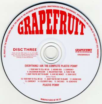 3CD/Coffret Plastic Penny: Everything I Am: The Complete Plastic Penny