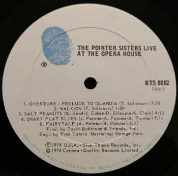 2LP Pointer Sisters: The Pointer Sisters Live At The Opera House