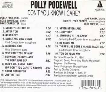 CD Polly Podewell: Don't You Know I Care?