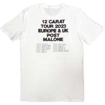 Marchandises Post Malone: Post Malone Unisex T-shirt: Burn It Down 2023 Tour Dates (back Print & Ex-tour) (small) S