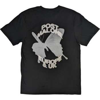 Marchandises Post Malone: Post Malone Unisex T-shirt: Butterfly Logo 2023 Tour (back Print & Ex-tour) (small) S