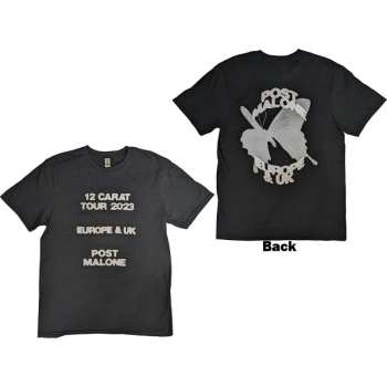 Marchandises Post Malone: Post Malone Unisex T-shirt: Butterfly Logo 2023 Tour (back Print & Ex-tour) (small) S