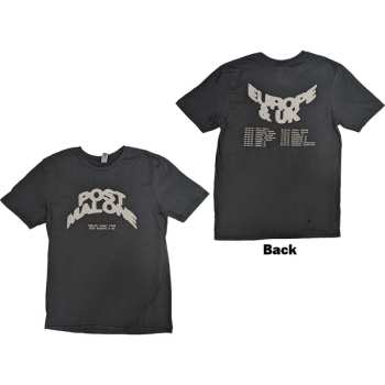 Marchandises Post Malone: Post Malone Unisex T-shirt: Curved Logo 2023 Tour Dates (back Print & Ex-tour) (small) S