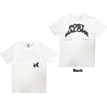 Marchandises Post Malone: Post Malone Unisex T-shirt: Curved Logo 2023 Tour (back Print & Ex-tour) (medium) M