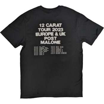 Marchandises Post Malone: Post Malone Unisex T-shirt: Fangs 2023 Tour Dates (back Print & Ex-tour) (small) S