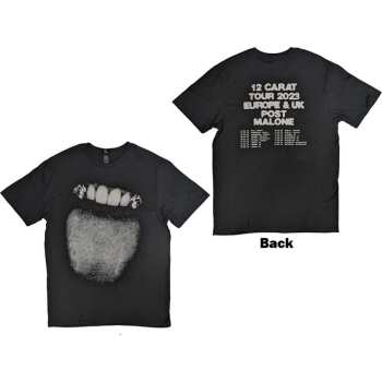 Marchandises Post Malone: Post Malone Unisex T-shirt: Fangs 2023 Tour Dates (back Print & Ex-tour) (small) S